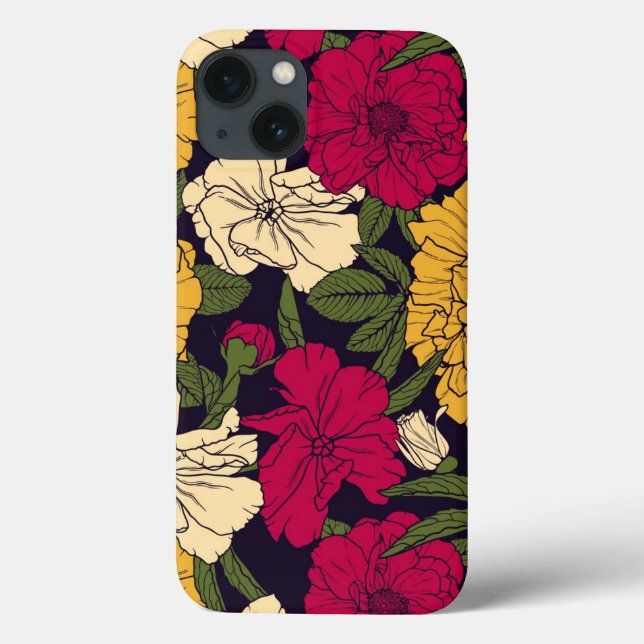 Elegant floral pattern Case-Mate iPhone case (Back)