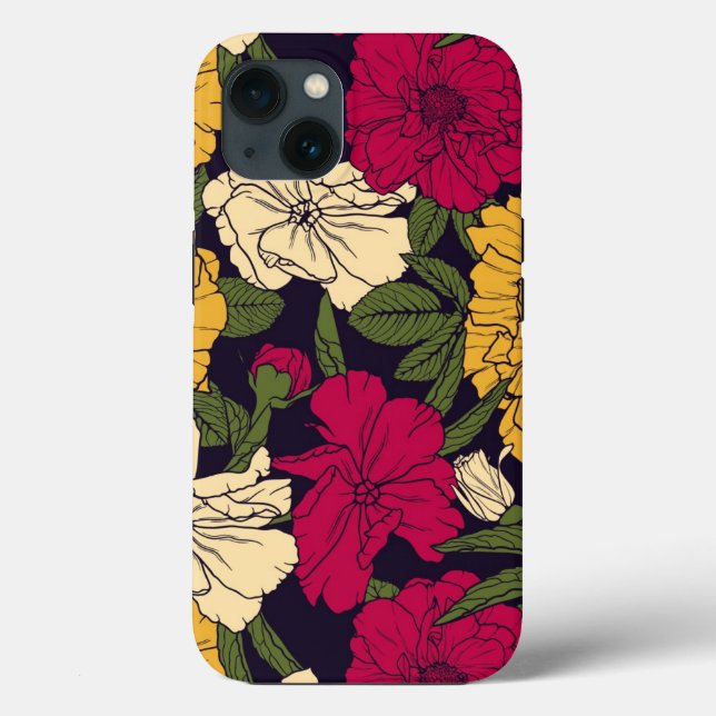 Elegant floral pattern Case-Mate iPhone case (Back)