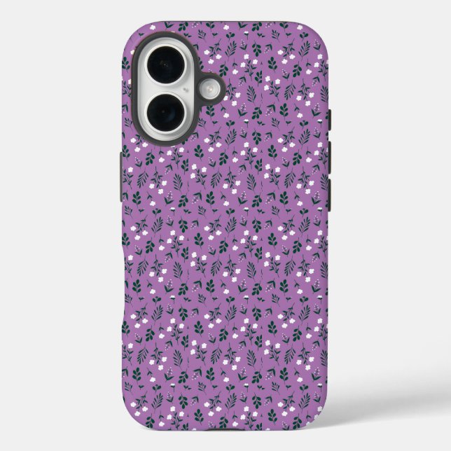  Elegant Floral Pattern Case-Mate iPhone Case (Back)