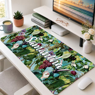 elegant floral pattern, chic seamless pattern, sum desk mat