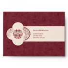 Elegant Floral Pattern Chinese Wedding Invitation