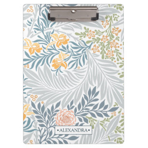 Elegant Floral pattern design botanical Clipboard