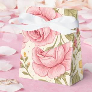Elegant Floral Pattern Design – Timeless Botanical Favour Box
