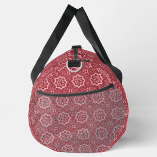 Elegant floral pattern duffle bag