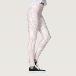 Elegant floral pattern in pastel colors leggings