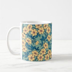Elegant floral pattern in small hand draw flower. coffee mug
