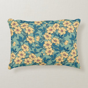 Elegant floral pattern in small hand draw flower. decorative cushion