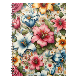 Elegant Floral Pattern Notebook