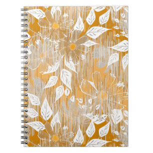 Elegant floral pattern.  notebook