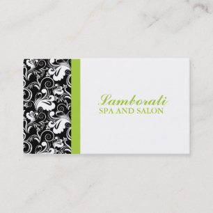 Elegant Floral Pattern Stylist Salon Hairdresser Business Card