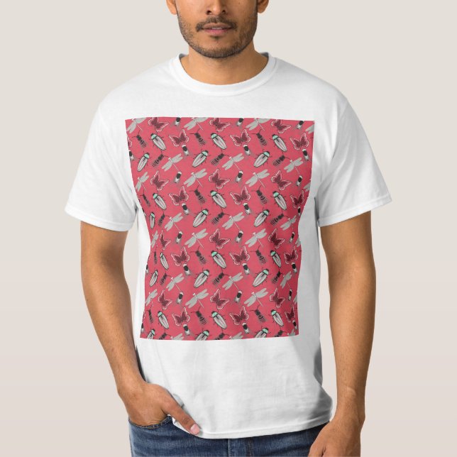 Elegant Floral Pattern T-Shirt (Front)