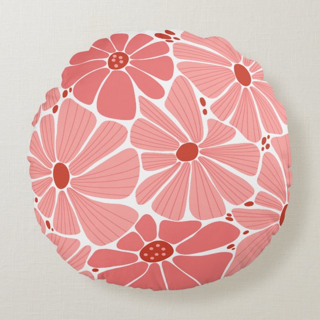 Elegant floral pattern throw pillows (Front)