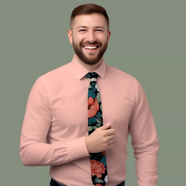 Elegant Floral Pattern Tie (Creator Uploaded)