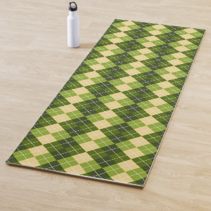 Elegant Floral Pattern with Red and Blue Leaves Yo Yoga Mat