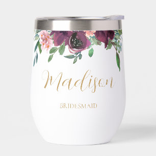 Elegant Floral Personalised Bridesmaid Proposal