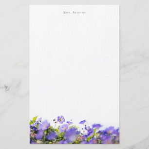 Elegant floral Personalised Stationery