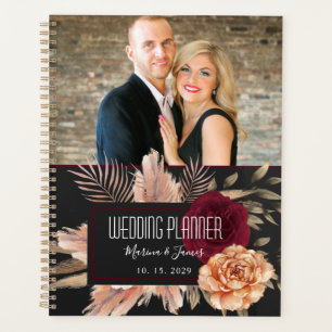 Elegant Floral Photo Wedding Planner