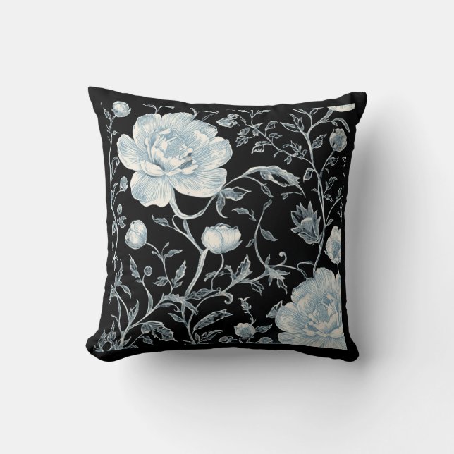 🌸 Elegant Floral Pillow – Perfect Family Gift (Front)