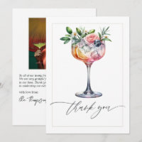 Elegant Floral Pink Cocktail Bridal Shower Photo