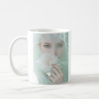 Elegant Floral Portrait Coffee Mug