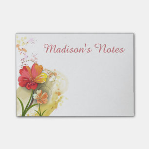 Elegant Floral Post-it Notes