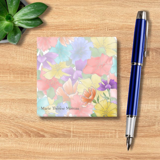 Elegant Floral Post-it Notes (Creator Uploaded)