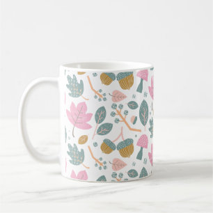 Elegant Floral Print Botanical Art Coffee Mug