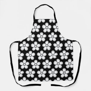 Elegant Floral Print Botanical Design Apron