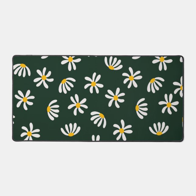 Elegant Floral Print | Botanical Wall Art | Nature Desk Mat (Front)