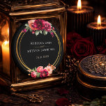 Elegant floral red black moody Romantic wedding Magnet<br><div class="desc">Create a lasting keepsake with this elegant floral red black moody romantic wedding magnet, designed to be both meaningful and decorative. Featuring bold floral details, it offers a beautiful way to share reminders or save the date information. Perfect for guests to display on refrigerators or keepsake boards, it keeps your...</div>