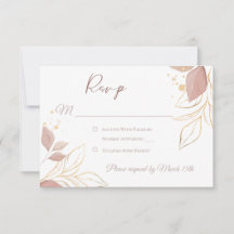 Elegant Floral Response Card