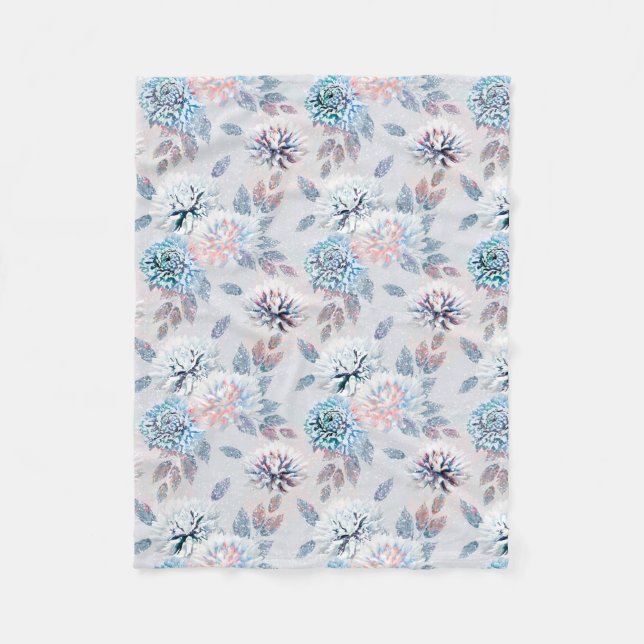 Elegant floral retro pattern.  fleece blanket (Front)