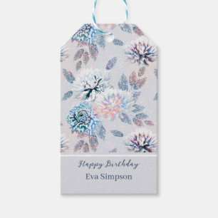 Elegant floral retro pattern. gift tags