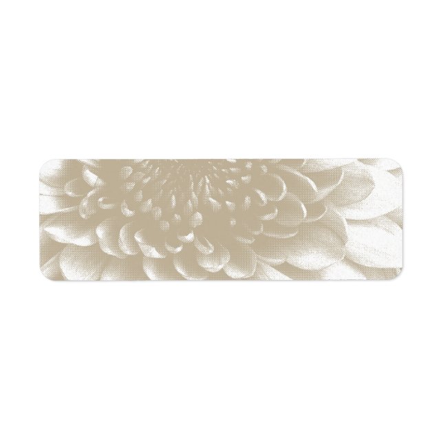 Elegant Floral Return Address Labels (Front)