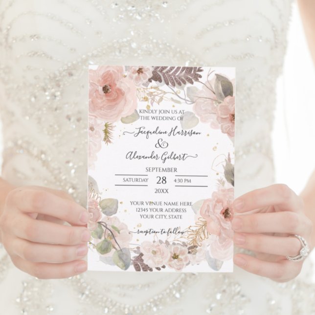 Elegant Floral Rose Gold Eucalyptus Leaf Greenery (Creator Uploaded)