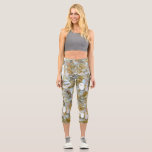 Elegant Floral Rose Petal Pattern Capri Leggings<br><div class="desc">A stunning floral design featuring a seamless pattern of delicate beige and ivory roses. The soft petals create a luxurious and romantic aesthetic, perfect for anyone who loves classic and elegant floral art. This sophisticated design is ideal for gifts, accessories, home décor, and fashion items, adding a timeless charm to...</div>