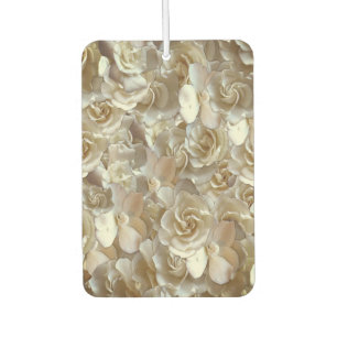 Elegant Floral Rose Petal Pattern  Car Air Freshener
