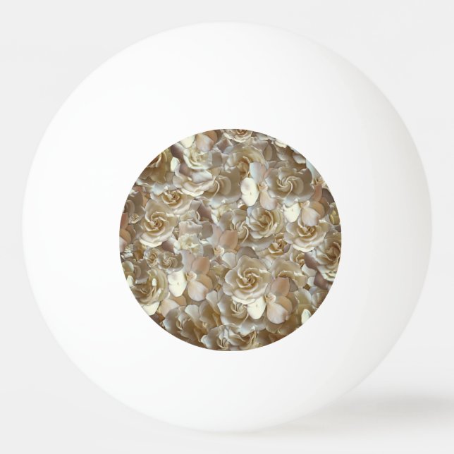 Elegant Floral Rose Petal Pattern  Ping Pong Ball (Front)