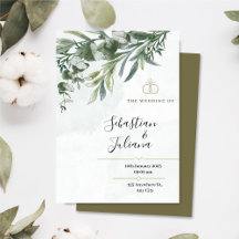 Elegant Floral Rustic Eucalyptus Greenery Wedding