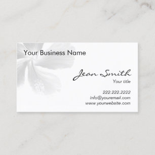 Elegant Floral Salon Spa Wellness Business Card