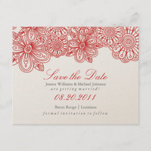 Elegant Floral Save the Date