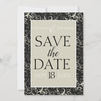Elegant Floral Save the Date Announcement Postcard