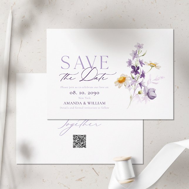 Elegant Floral Save the Date Card (Creator Uploaded)