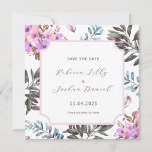 Elegant Floral Save The Date Song Of Solomon 3:4