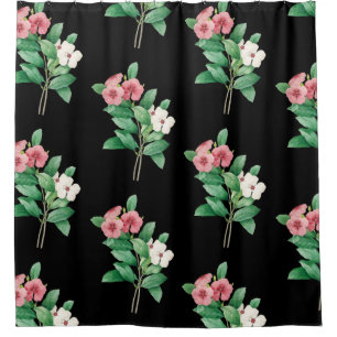 Elegant Floral Shower Curtain