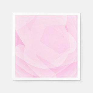 Elegant Floral Simple Chic Pink Marble Effect Napkin