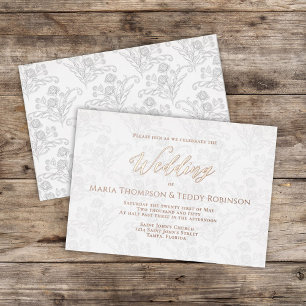 Elegant Floral Simple Foliage Calligraphy Script