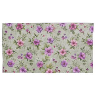Elegant Floral Single Pillowcase – Soft & Stylish