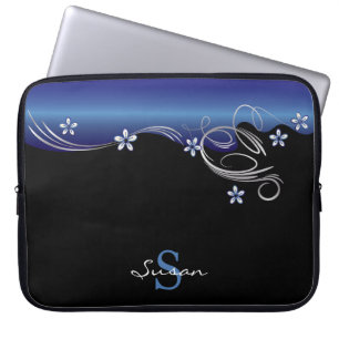 Elegant Floral Sleeve -Sapphire