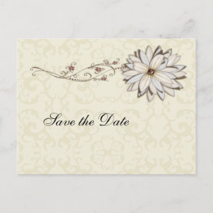 Elegant Floral Special Occasion Design Announcement Postcard